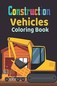 Construction vehicles Coloring Book
