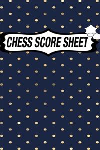 Chess Score Sheet