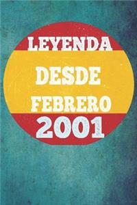 Leyenda Desde Febrero 2001
