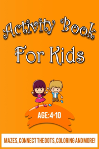 Activity Book for Kids 4-10