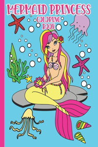 Princess Mermaid Coloring Book
