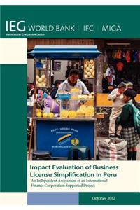 Impact Evaluation of Business License Simplification in Peru