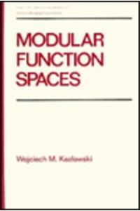 Modular Function Spaces (Chapman & Hall Pure and Applied Mathematics)