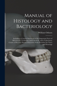 Manual of Histology and Bacteriology