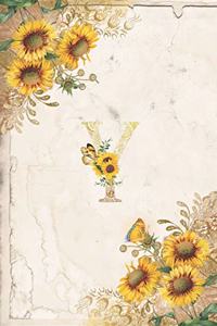 Vintage Sunflower Notebook