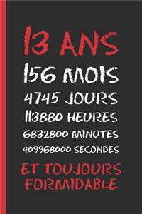 13 ANS Et Toujours Formidable