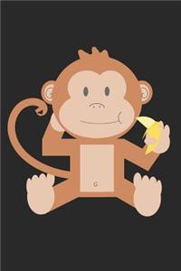 Monkey Notebook - I Love Monkeys Diary - Cute Gift for Monkey Lover - Monkey Journal