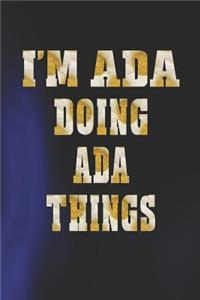 I'm ADA Doing ADA Things