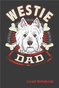 WESTIE DAD Lined Notebook