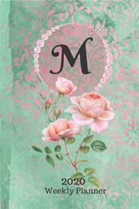 Plan On It 2020 Weekly Calendar Planner 15 Month Pocket Appointment Notebook - Monogram Letter M
