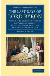 Last Days of Lord Byron