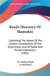 Boyd's Directory Of Shamokin