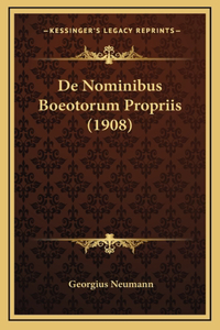 De Nominibus Boeotorum Propriis (1908)