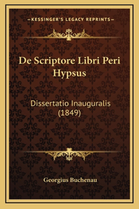 De Scriptore Libri Peri Hypsus