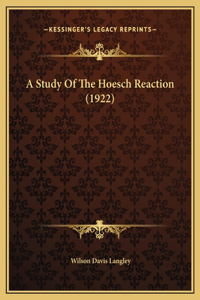 A Study Of The Hoesch Reaction (1922)