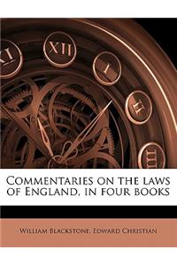 Commentaries on the laws of England, in four books Volume 3