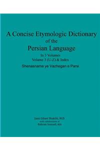 Concise Etymologic Dictionary of the Persian Language