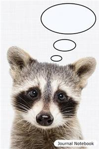 Raccoon Portrait Animal Journal 100 Page Lined Notebook/Diary