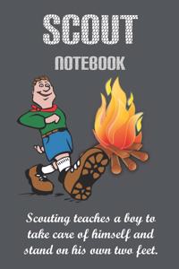 Scouting teaches a boy to take care of himself and stand on his own two feet