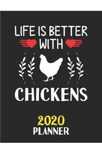 Life Is Better With Chickens 2020 Planner
