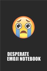 Desperate Emoji Emoticons Notebook Emoji Notebook, Blank Composition Book, Emoji Notebooks for Girls/Boys, Emoji School Supplies Notebook for School / Teacher / Office / Student