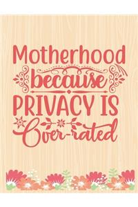 Motherhood, because privacy is over-rated