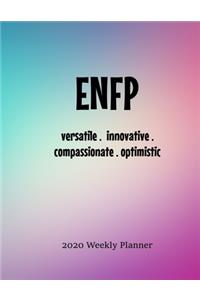 ENFP Weekly Planner: 2020 ENFP Myers Briggs Personality Weekly Organizer - HAND-DRAWN DOODLE PLANNER