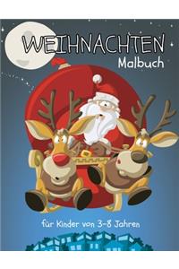 Weihnachten Malbuch für Kinder von 3-8 Jahren