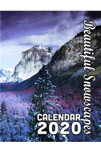 Beautiful Snowscapes 14-Month Desk Calendar 2020