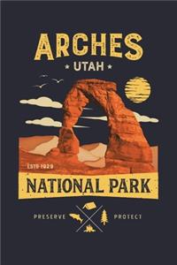 Arches Utah ESTD 1929 National Park Preserve Protect