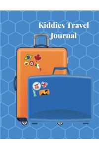 Kiddies Travel Journal: A Fun & Educational Activity Travel Journal for Kids with Prompts Plus Blank Pages for Drawing or Scrapbooking, Kids Travel Journal, Children's Travel Journal, Kids Travel Activity Books, Kids Camping Journal. Suitcases Them