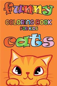 Funny Cats - Coloring book for kids
