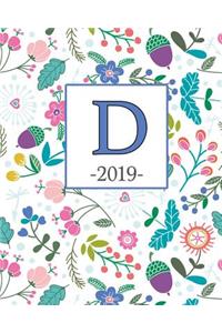 D. 2019
