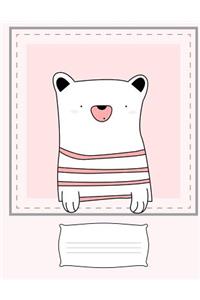200 Page Composition Notebook and Journal - Half Ruled Half Blank Pages 8.5