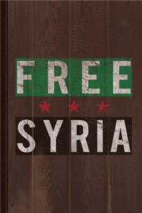 Free Syria Journal Notebook