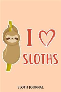 I Sloths Sloth Journal