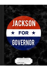 Kash Jackson for Governor of Illinois Composition Notebook