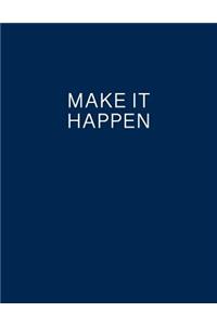 Make It Happen Entrepreneur Notebook Lean Canvas Business Ideas Journal