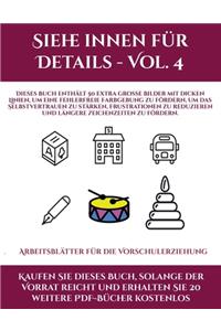 Arbeitsblätter für die Vorschulerziehung (Siehe innen für Details - Vol. 4)