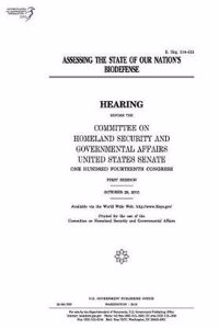 Assessing the State of Our Nation's Biodefense