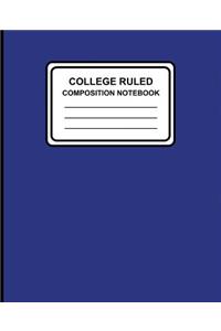 College Ruled Composition Notebook