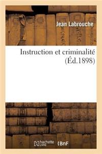 Instruction Et Criminalité