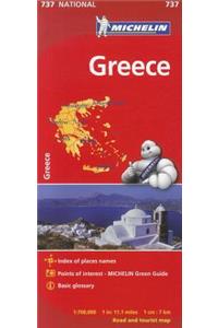 Greece - Michelin National Map 737