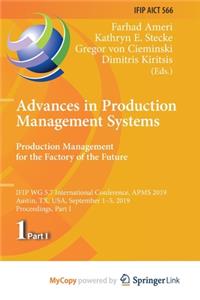 Advances in Production Management Systems. Production Management for the Factory of the Future