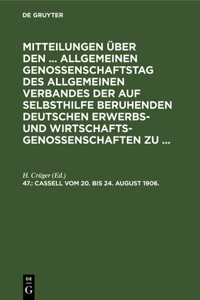 Cassell, Vom 20. Bis 24. August 1906.