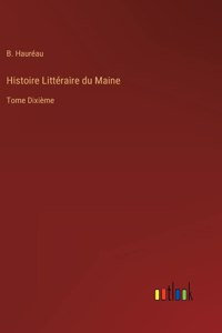 Histoire Littéraire du Maine