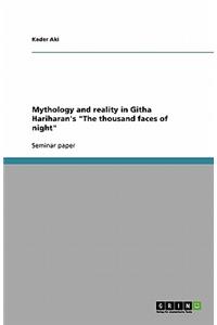 Mythology and reality in Githa Hariharan's 
