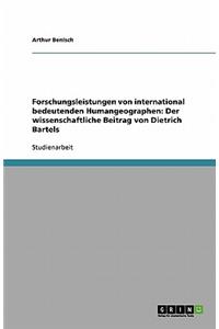 Forschungsleistungen von international bedeutenden Humangeographen