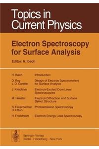 Electron Spectroscopy for Surface Analysis