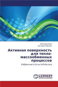 Aktivnaya Poverkhnost' Dlya Teplo-Massoobmennykh Protsessov